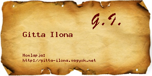 Gitta Ilona névjegykártya